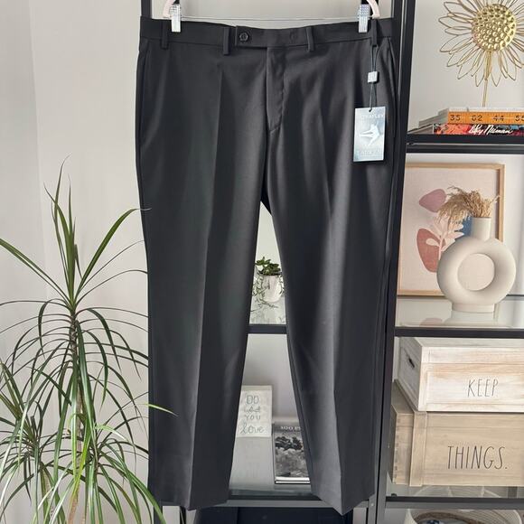 Lauren Ralph Lauren Norton Ultraflex Classic Fit Black Straight Leg Pants 38x29 - Picture 3 of 12